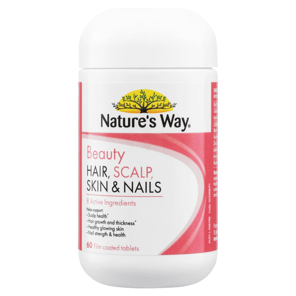 Nature’s Way Beauty Hair, Scalp, Skin & Nails 60 Tablets