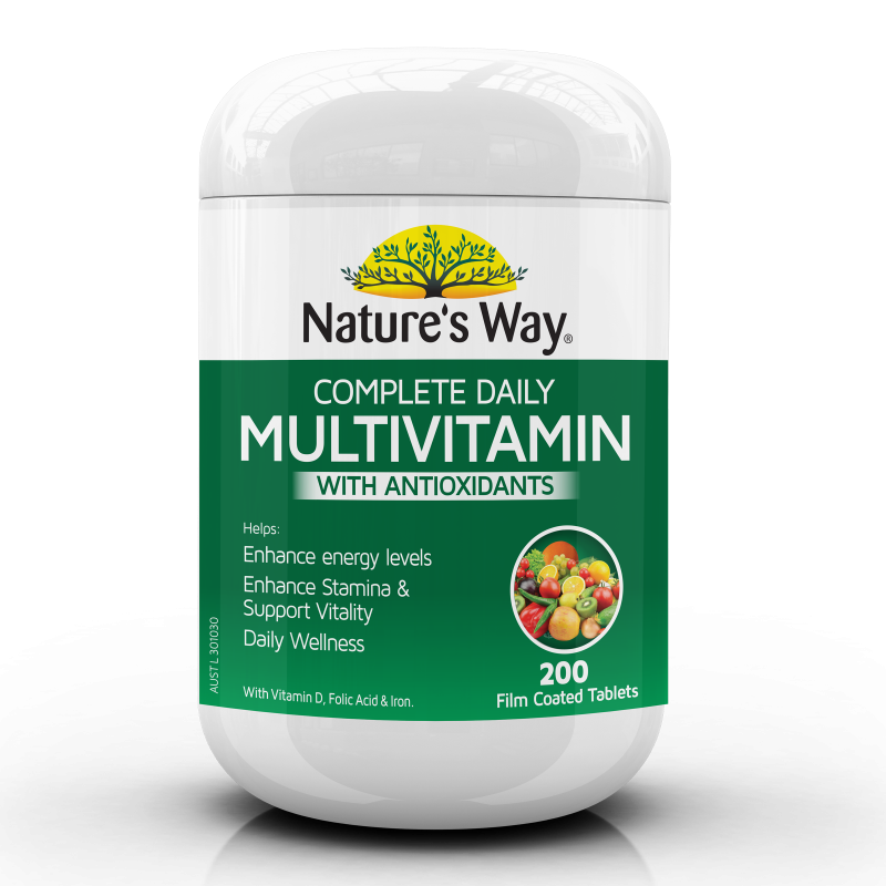 NATURE’S WAY COMPLETE DAILY MULTIVITAMIN – 200 TABLETS
