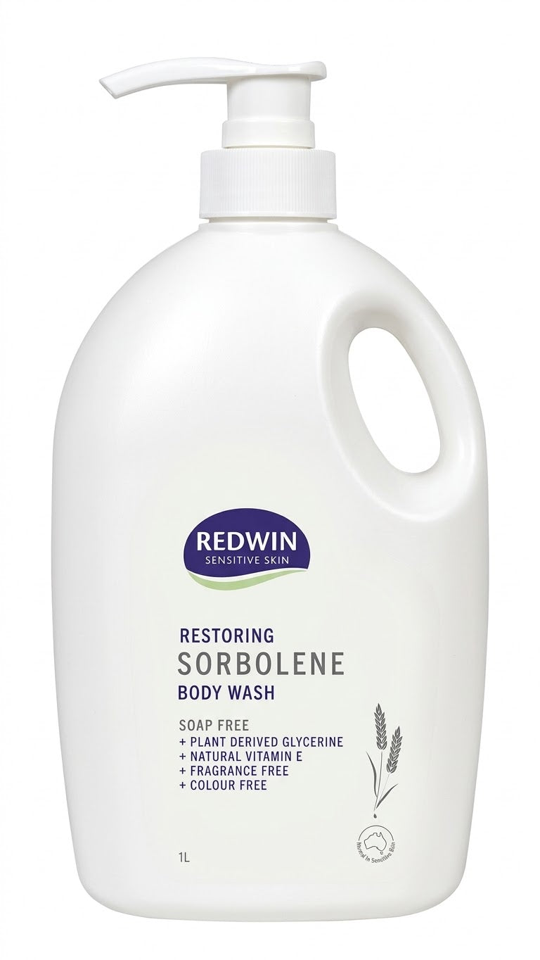 Redwin Sensitive Skin Restoring Sorbolene Body Wash (1L)