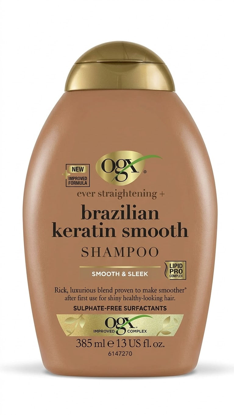 OGX Ever Straightening + Brazilian Keratin Smooth Shampoo (385ml)