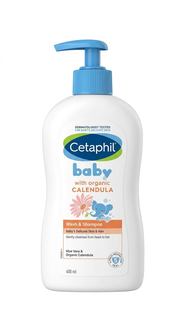 Cetaphil Baby Wash & Shampoo with Organic Calendula (400ml)