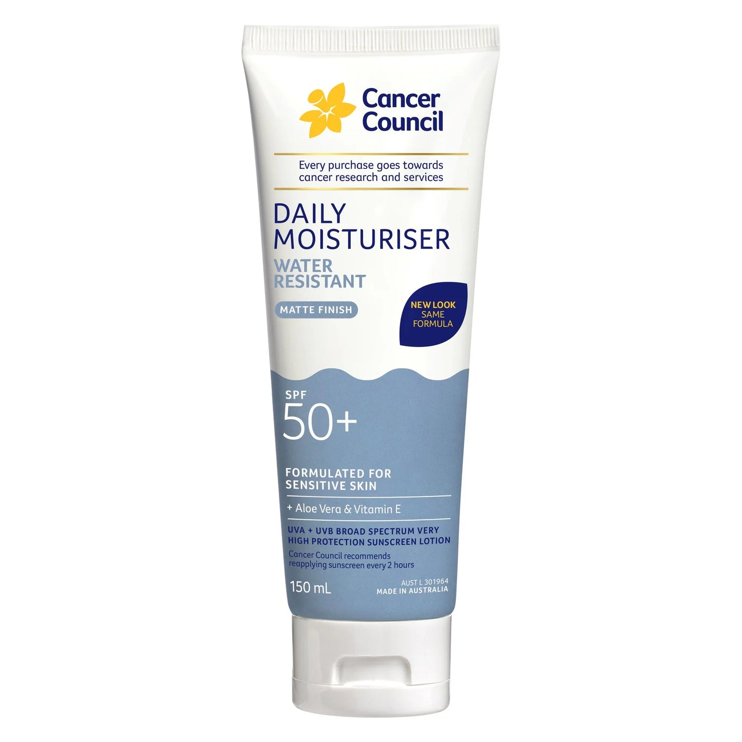 Daily Moisturiser Water Resistant SPF50+ 150ml