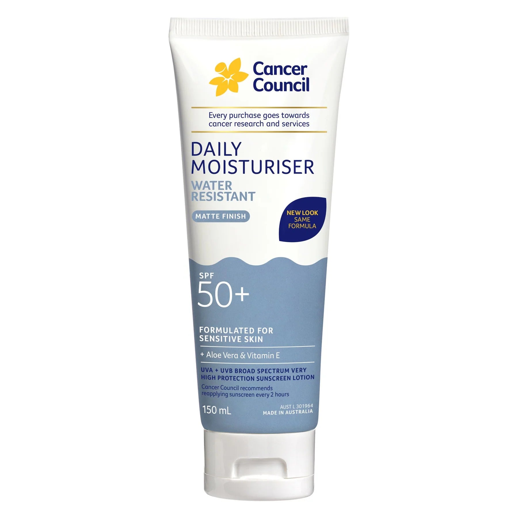 Daily Moisturiser Water Resistant SPF50+ 150ml