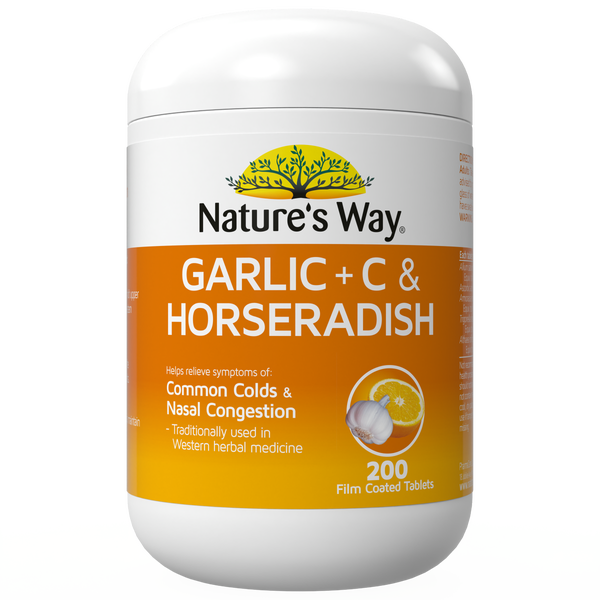 Garlic + Vitamin C & Horseradish 200s