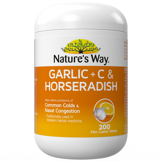 Garlic + Vitamin C & Horseradish 200s