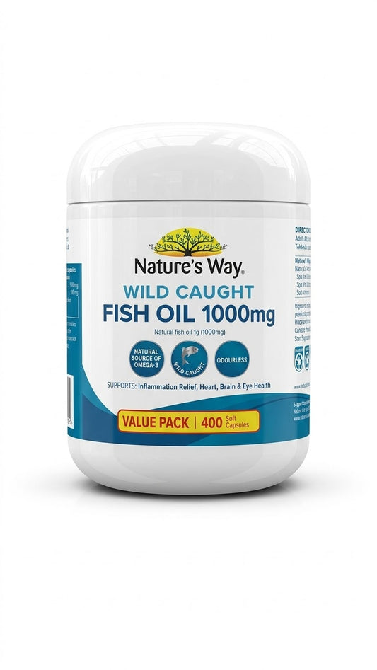 Nature's Way Wild Caught Fish Oil 1000mg Cap X 400